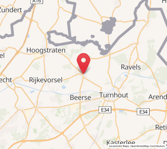 Map of Merksplas, Flanders