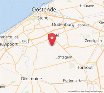 Map of Moere, Flanders