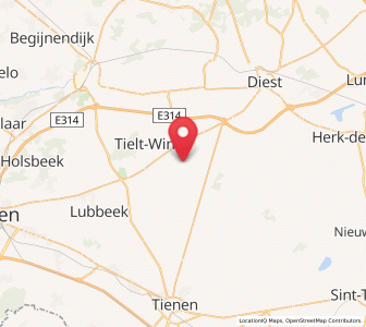 Map of Molenbeek-Wersbeek, Flanders