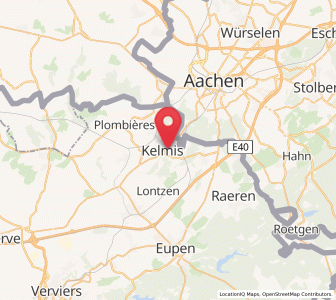 Map of Neu-Moresnet, Wallonia