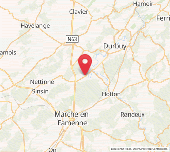 Map of Noiseux, Wallonia