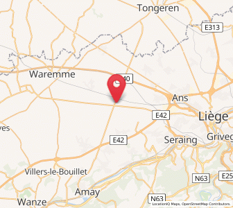 Map of Noville, Wallonia