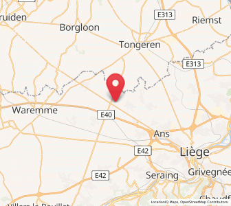 Map of Odeur, Wallonia