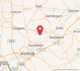 Map of Ooigem, Flanders