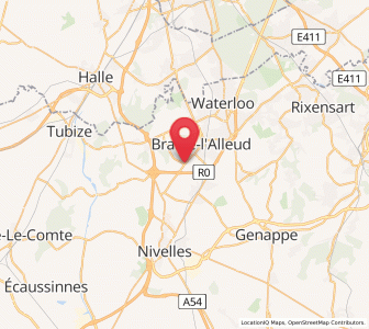 Map of Ophain-Bois-Seigneur-Isaac, Wallonia