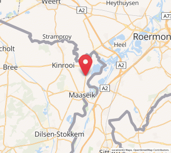 Map of Ophoven, Flanders