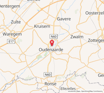 Map of Audenarde, Flanders
