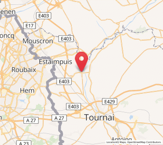 Map of Pecq, Wallonia