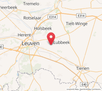 Map of Pellenberg, Flanders
