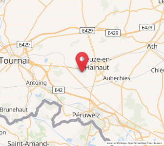 Map of Pipaix, Wallonia