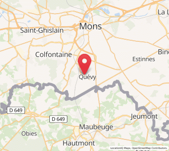 Map of Quévy-le-Petit, Wallonia
