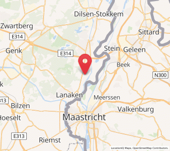 Map of Rekem, Flanders