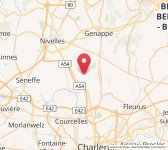 Map of Rèves, Wallonia