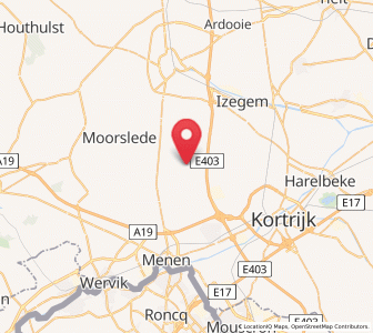 Map of Rollegem-Kapelle, Flanders