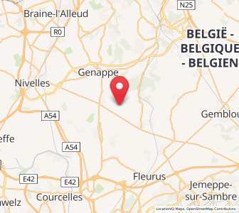 Map of Sart-Dames-Avelines, Wallonia