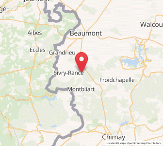 Map of Sautin, Wallonia