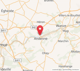 Map of Seilles, Wallonia