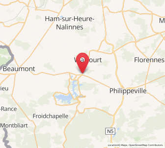 Map of Silenrieux, Wallonia