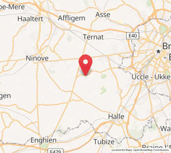 Map of Lennick-Saint-Quentin, Flanders