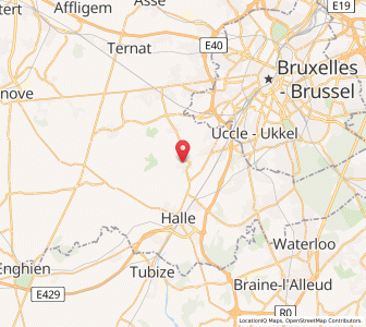 Map of Leeuw-Saint-Pierre, Flanders