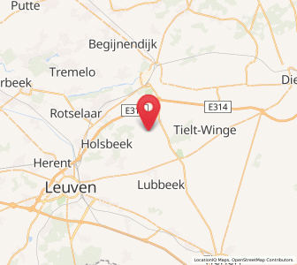 Map of Sint-Pieters-Rode, Flanders