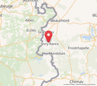 Map of Sivry, Wallonia