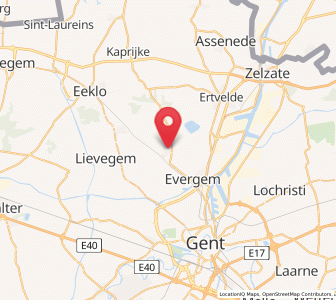 Map of Sleidinge, Flanders