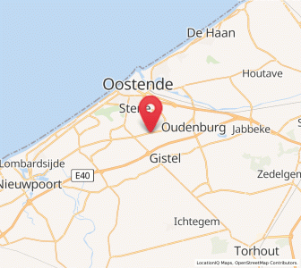 Map of Snaaskerke, Flanders
