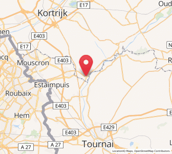 Map of Spiere, Flanders