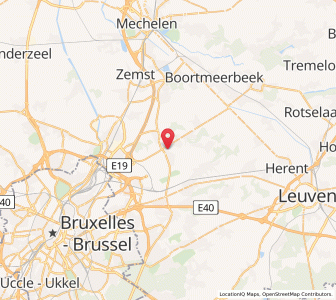 Map of Steenokkerzeel, Flanders