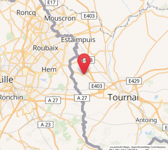 Map of Templeuve, Wallonia
