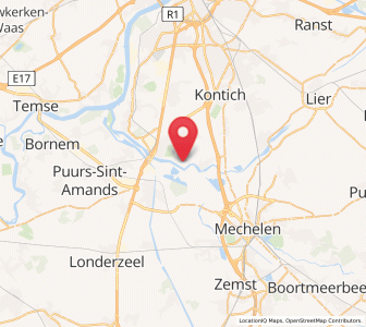 Map of Terhagen, Flanders