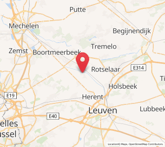 Map of Tildonk, Flanders