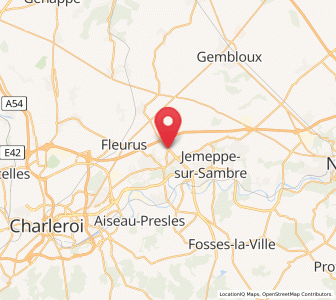 Map of Velaine, Wallonia