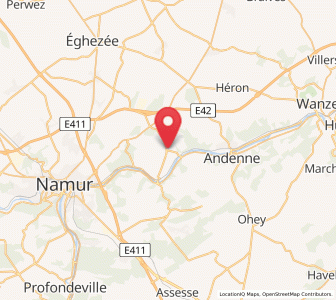Map of Vezin, Wallonia