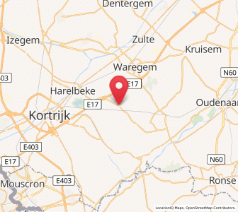 Map of Vichte, Flanders