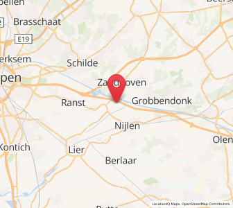 Map of Viersel, Flanders