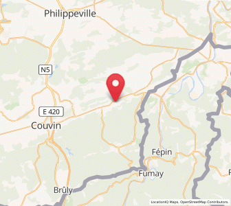 Map of Vierves-sur-Viroin, Wallonia