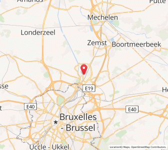 Map of Vilvoorde, Flanders