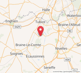 Map of Virginal-Samme, Wallonia