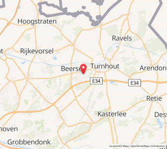 Map of Vosselaar, Flanders