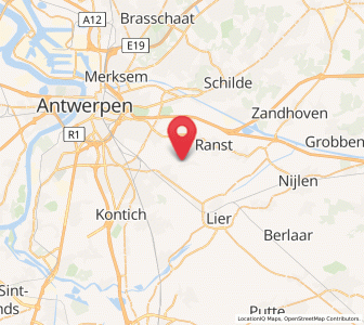 Map of Vremde, Flanders