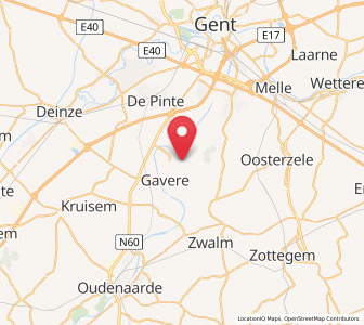 Map of Vurste, Flanders