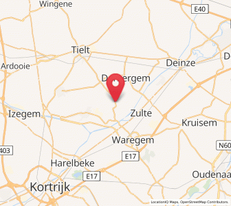 Map of Wakken, Flanders
