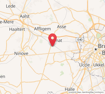 Map of Wambeek, Flanders