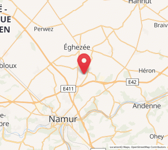 Map of Waret-la-Chaussée, Wallonia