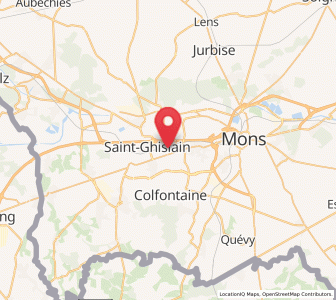 Map of Wasmuel, Wallonia