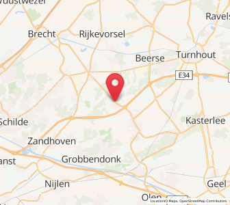 Map of Wechelderzande, Flanders