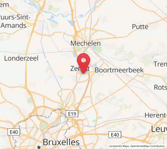 Map of Weerde, Flanders