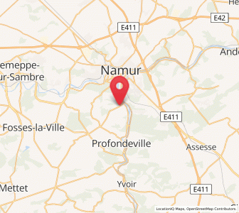 Map of Wépion, Wallonia